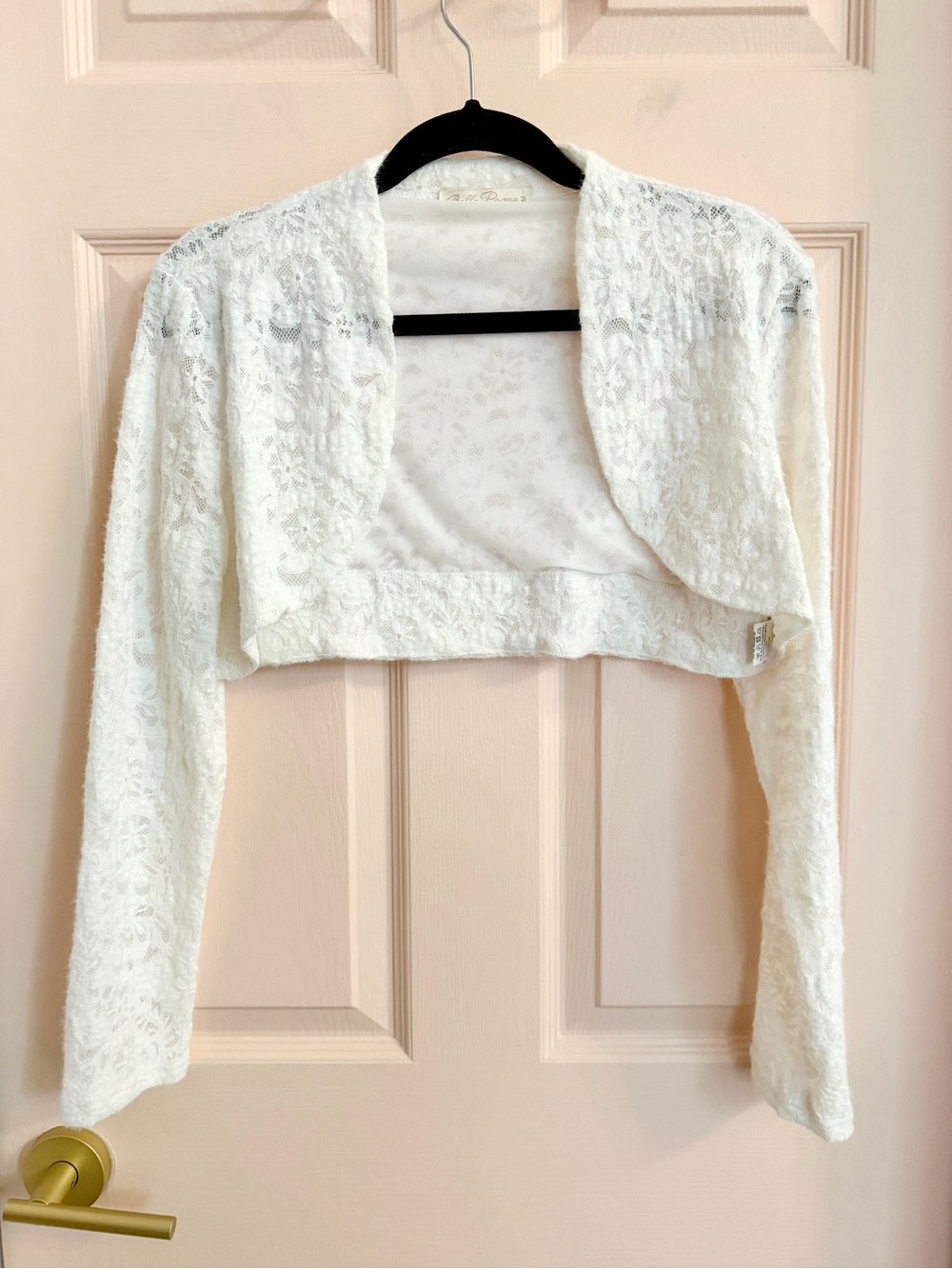 White belle poque crop jacket